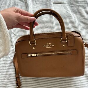 Coach Tan Leather Satchel